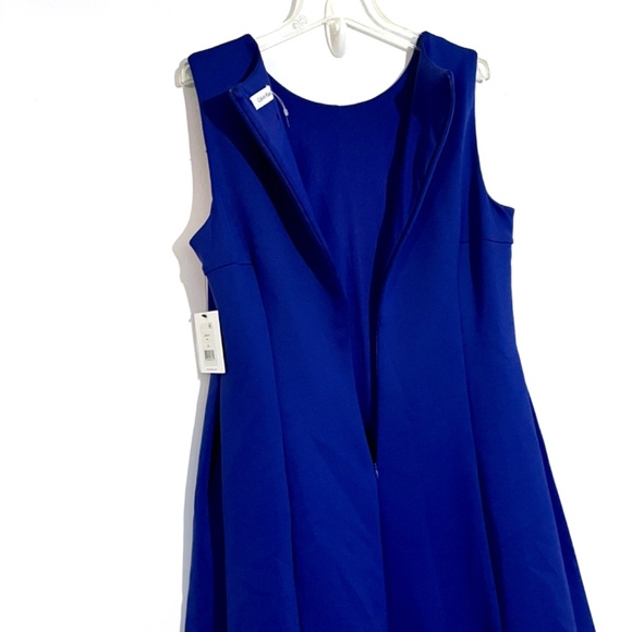 Calvin Klein Structured Fit and Flare Dress - Picture 7 of 11